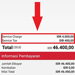 exclusive tax and service charge